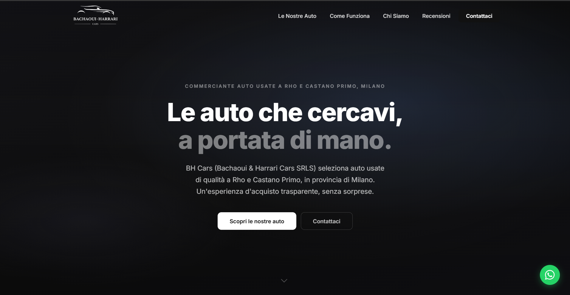 Screenshot desktop di BH Cars